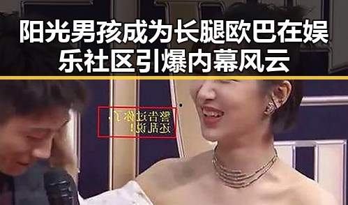 阳光男孩成为长腿欧巴在娱乐社区引爆内幕风云