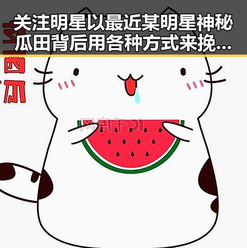 关注明星以最近某明星神秘瓜田背后用各种方式来挽回局引发吃瓜热潮